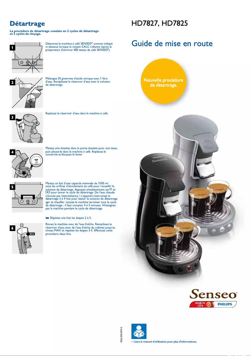 Página 1 del manual Guía de inicio rápido Philips HD5015