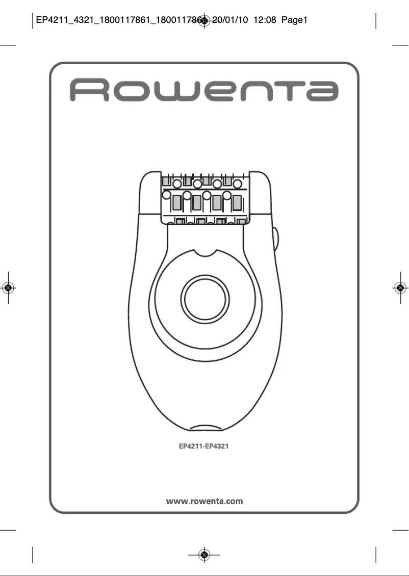 Página nº 1 - Manual de usuario Rowenta EP4321