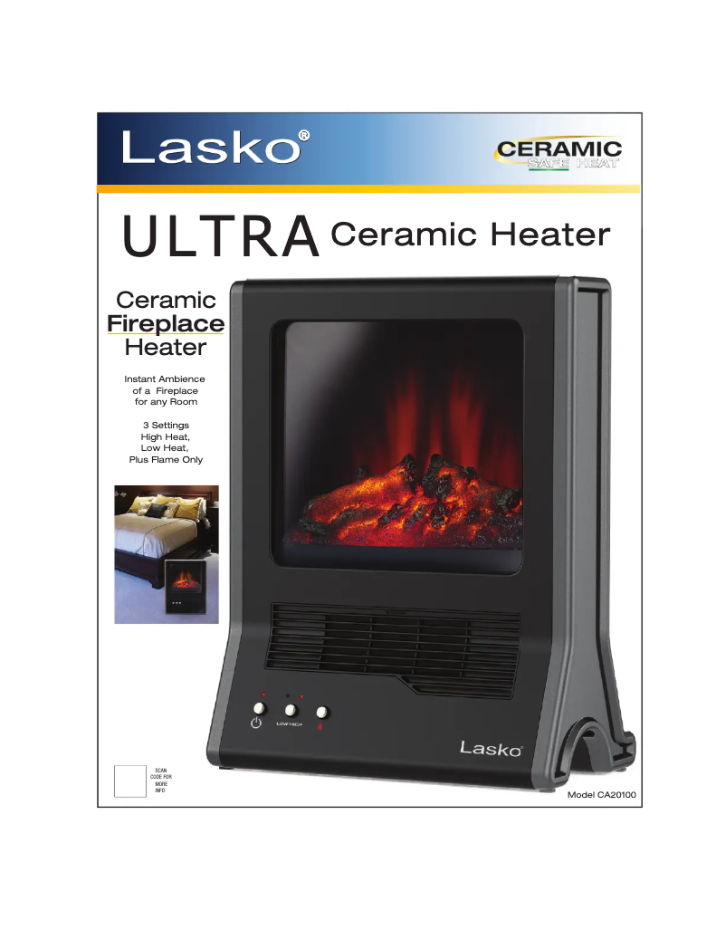 Página nº 1 - Ficha técnica Lasko CA20100