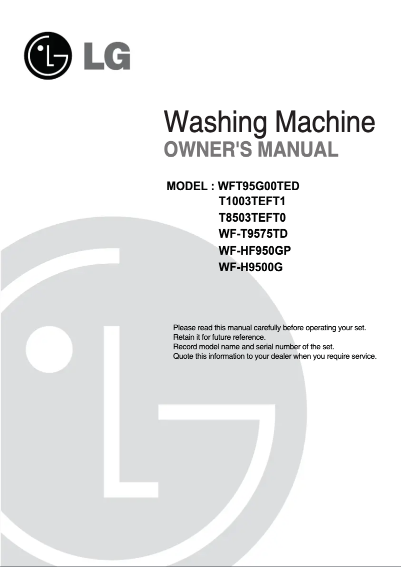 Imagen de la primera página del manual del dispositivo T8503TEFT0