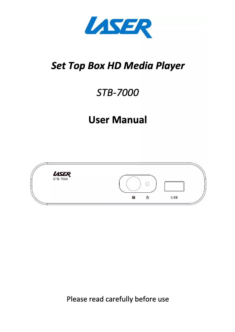 Imagen de la primera página del manual del dispositivo STB-7000