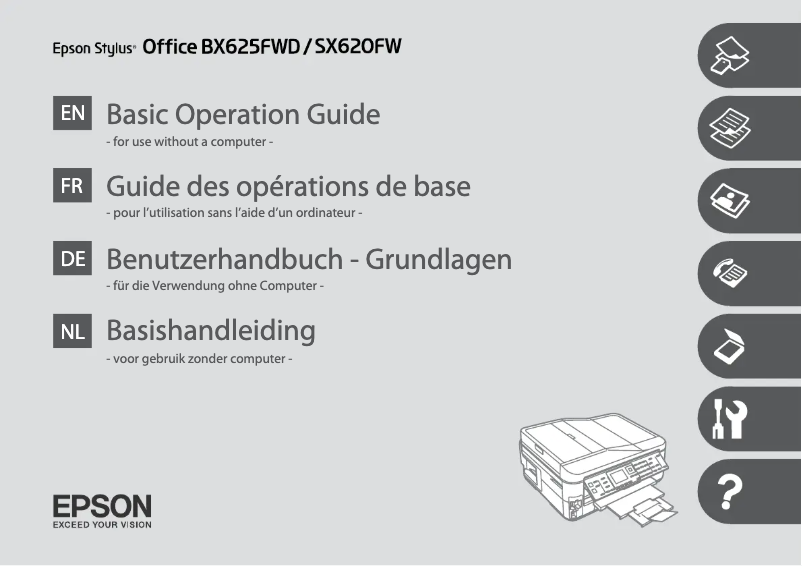 Imagen de la primera página del manual del dispositivo Stylus Office T1110