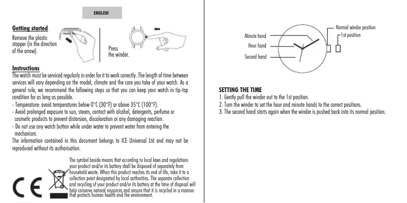 Página 1 del manual Manual de usuario ICE Watch Lo