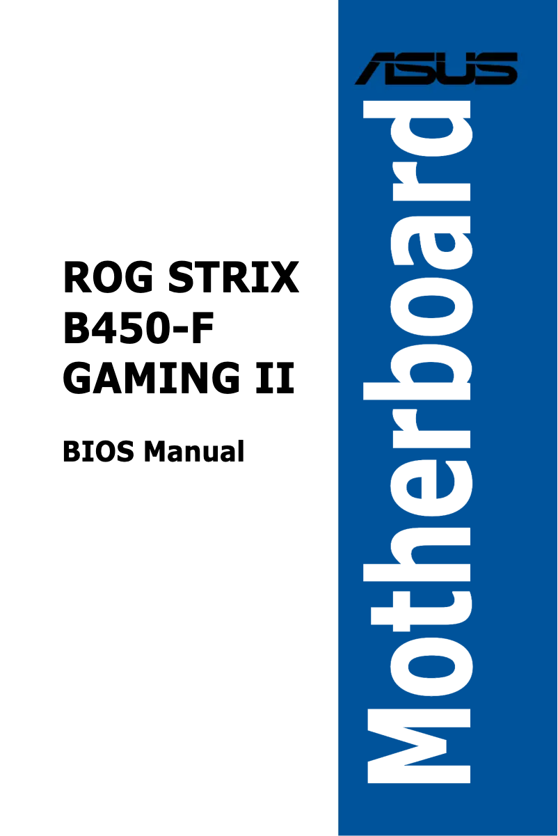 Imagen de la primera página del manual del dispositivo Rog Strix B450-F Gaming II