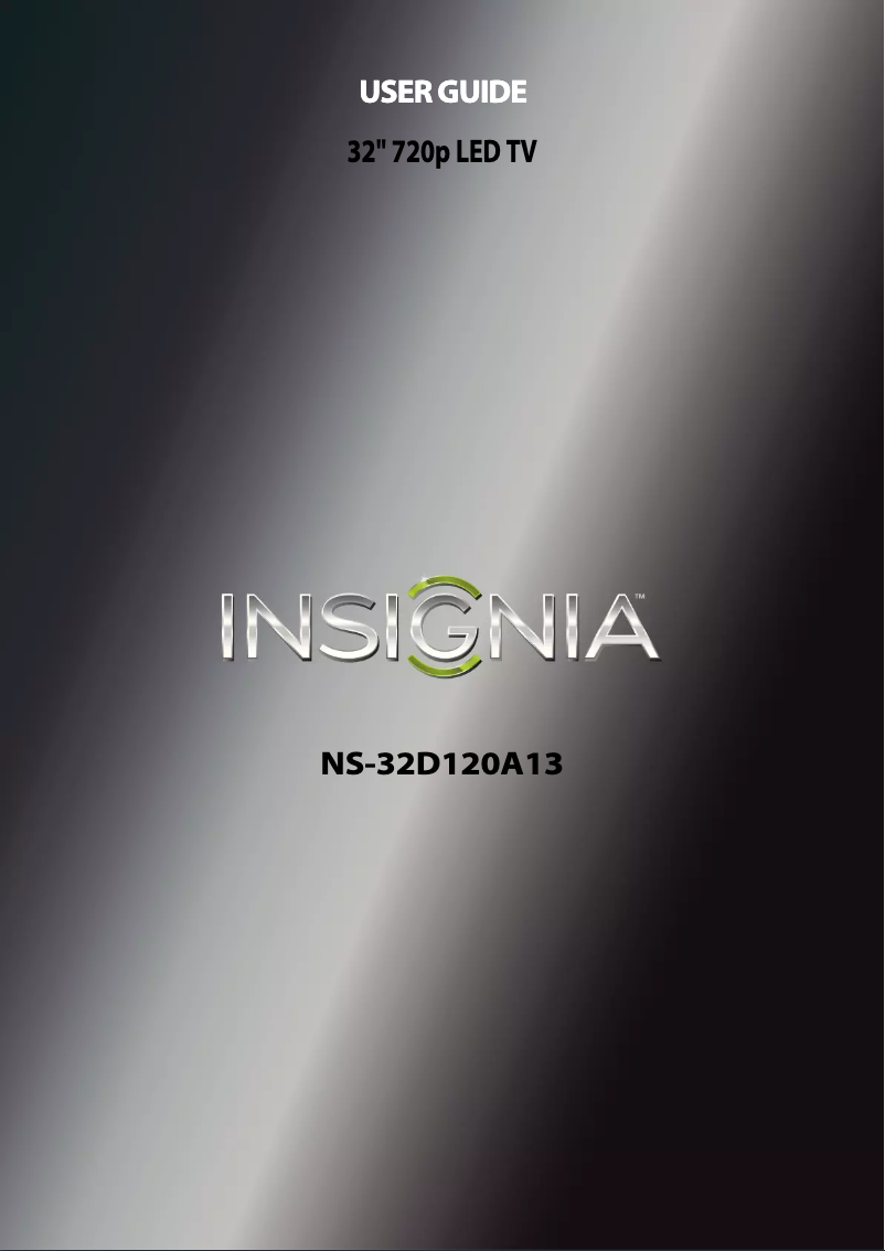 Página 1 del manual Manual de usuario Insignia NS-32D120A13