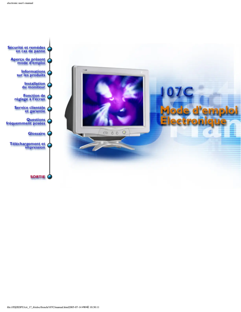 Imagen de la primera página del manual del dispositivo 107C67