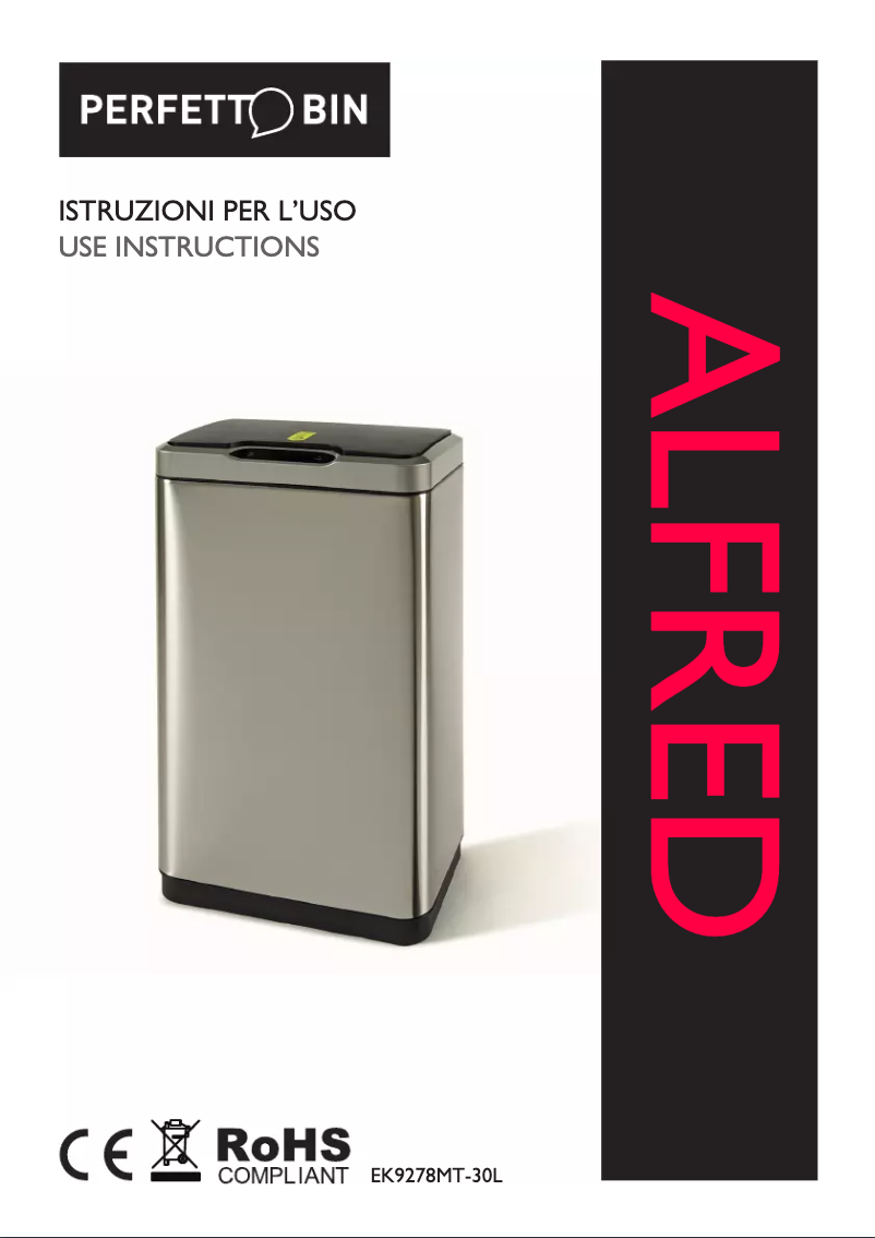 Imagen de la primera página del manual del dispositivo Alfred