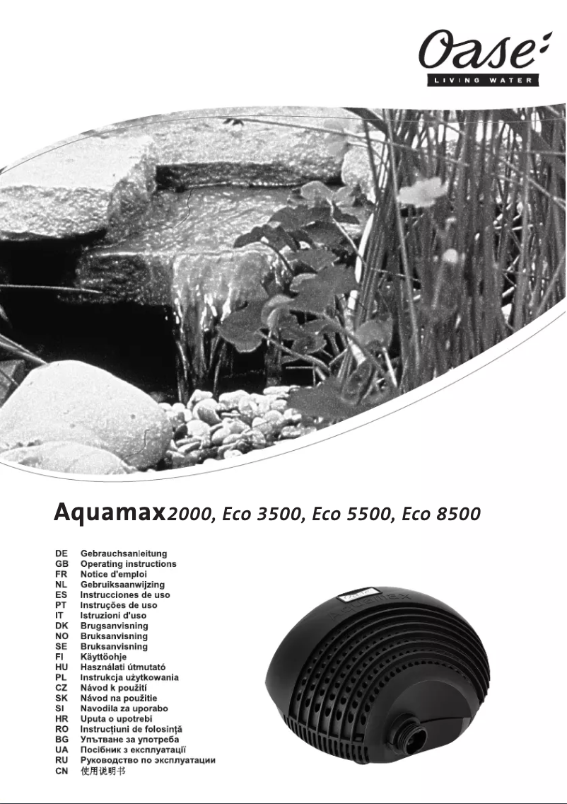 Imagen de la primera página del manual del dispositivo Aquamax 2000