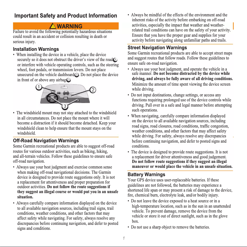 Imagen de la primera página del manual del dispositivo Rino 655t