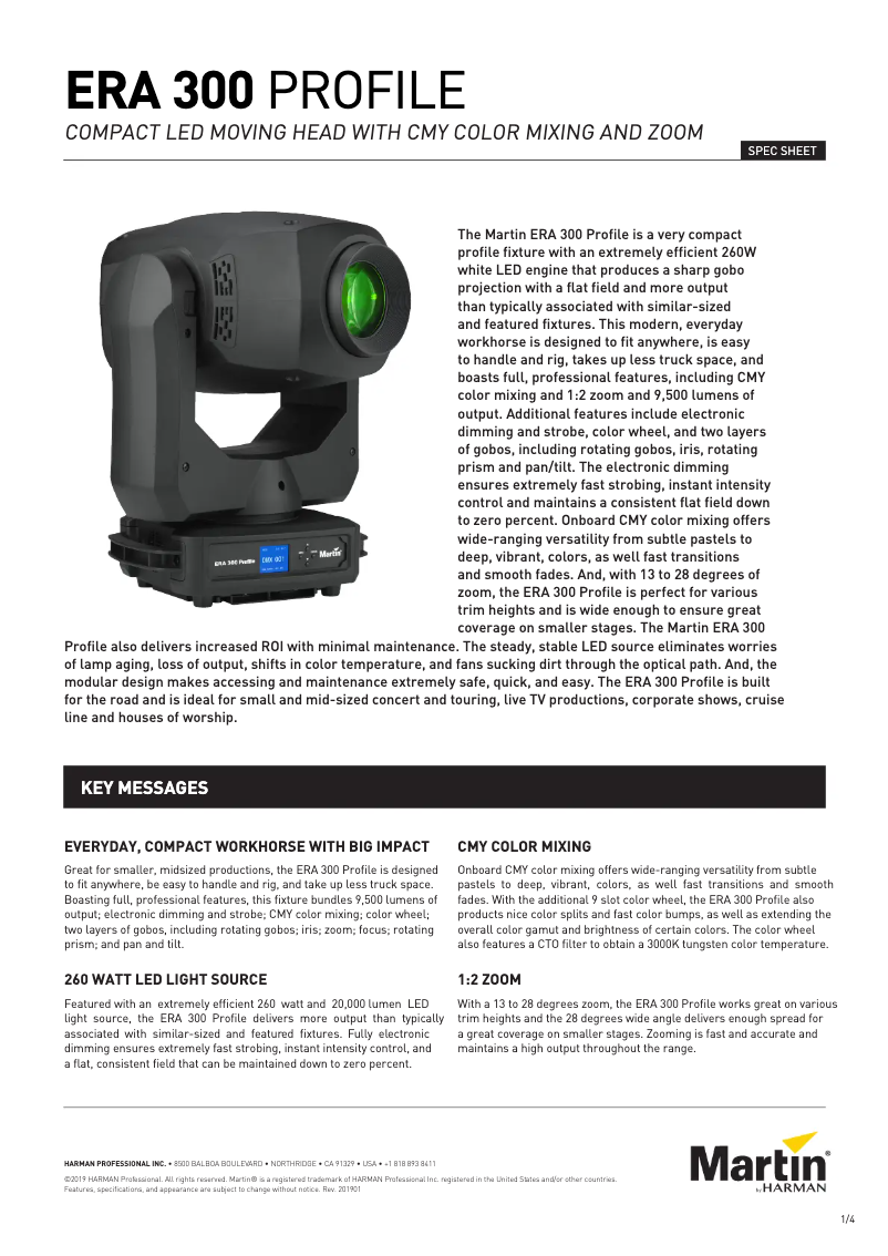 Imagen de la primera página del manual del dispositivo ERA 300 Profile