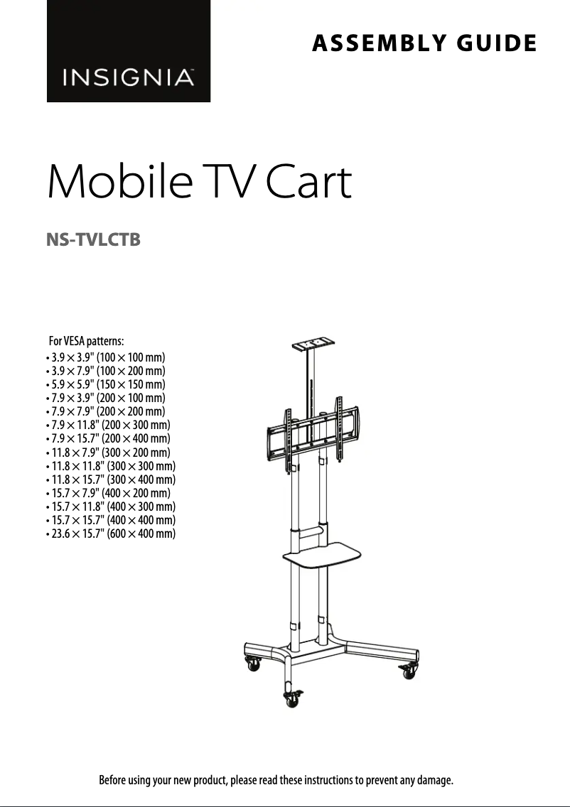 Imagen de la primera página del manual del dispositivo NS-TVLCTB