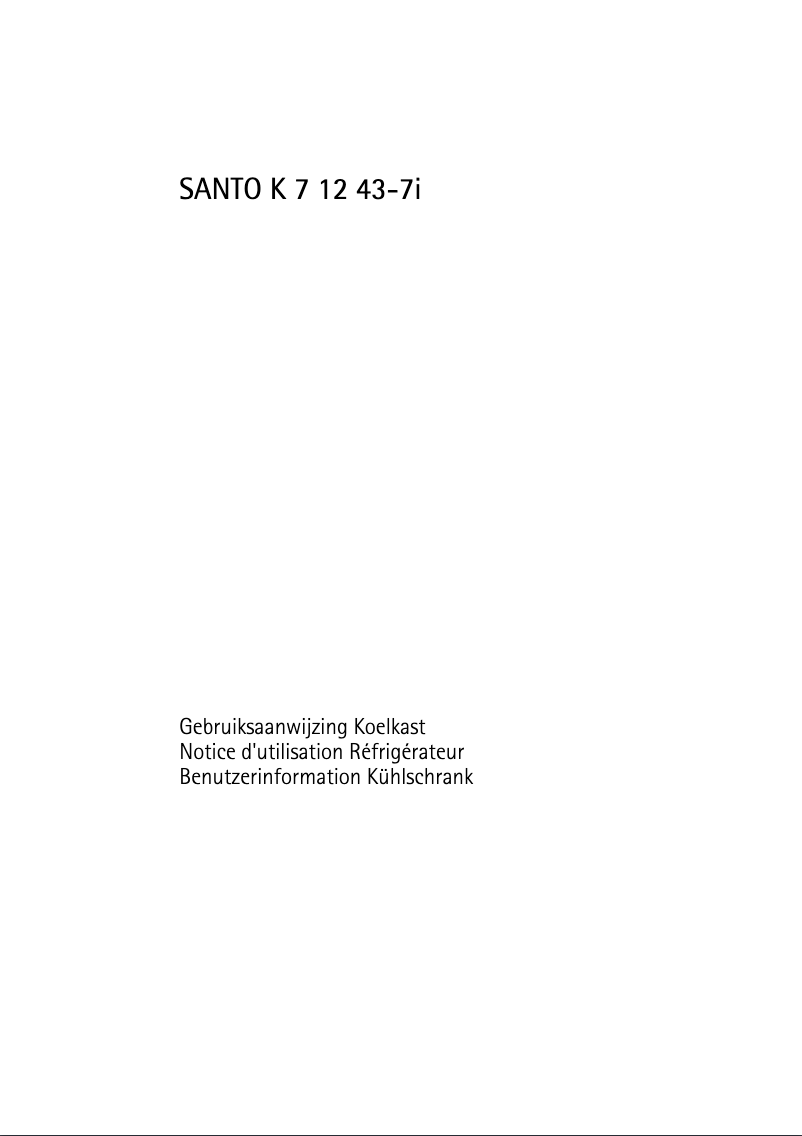 Imagen de la primera página del manual del dispositivo Santo K71243I