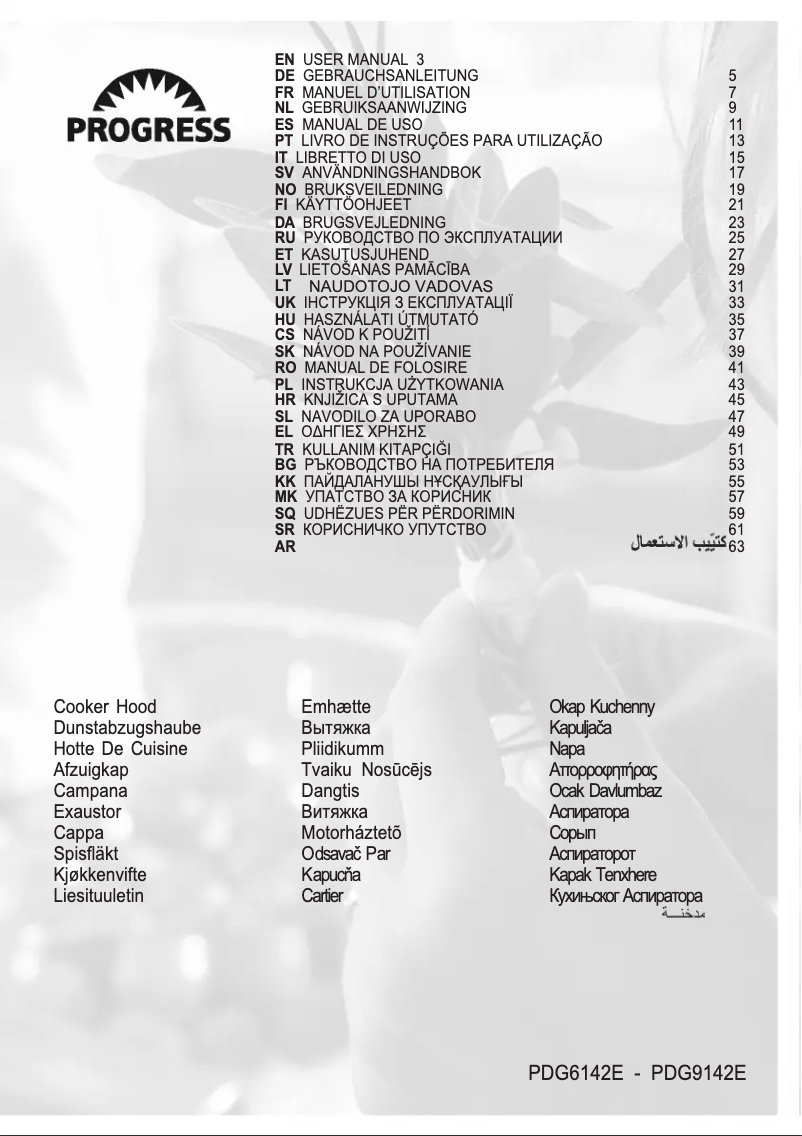 Imagen de la primera página del manual del dispositivo PDG6142E