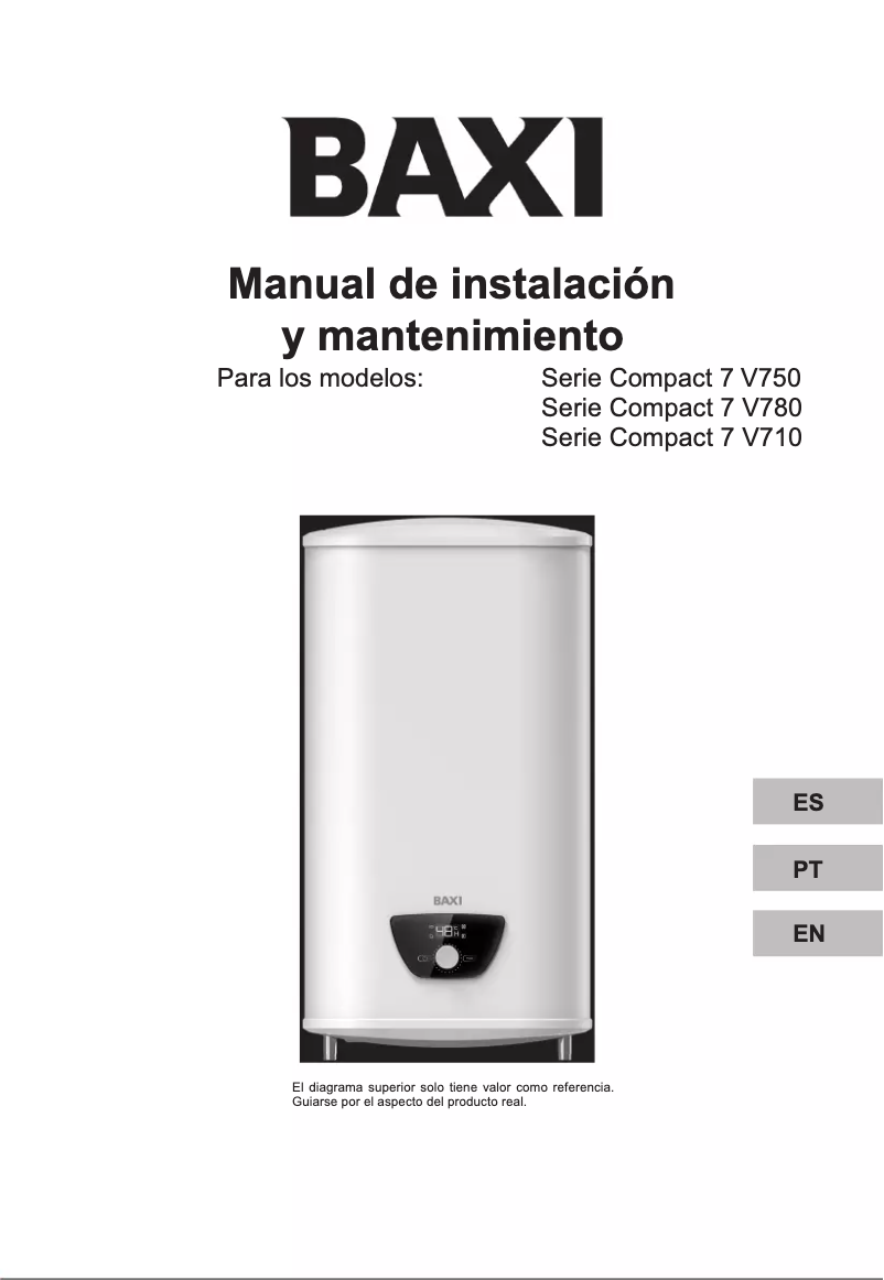 Página 1 del manual Manual de usuario Baxi Serie Compact 7 V750