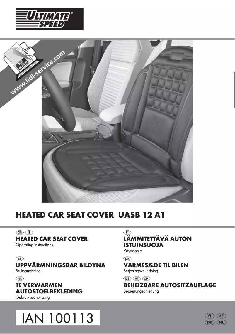 Página 1 del manual Manual de usuario Ultimate Speed UASB 12 A1