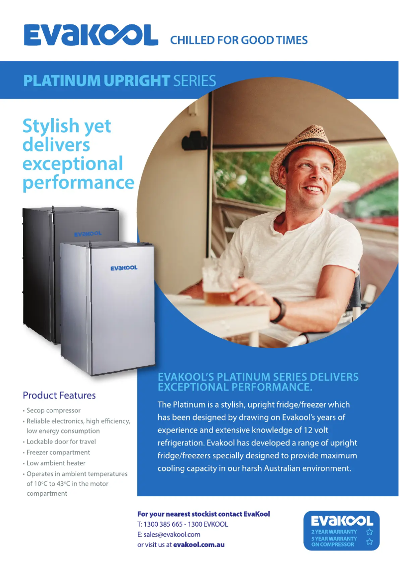 Página 1 del manual Ficha técnica Evakool DC110-SB