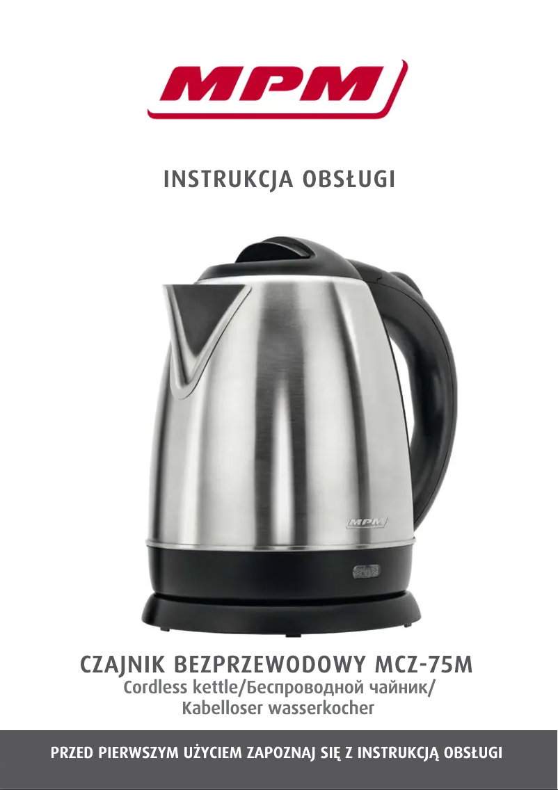 Página 1 del manual Manual de usuario MPM MCZ-75M