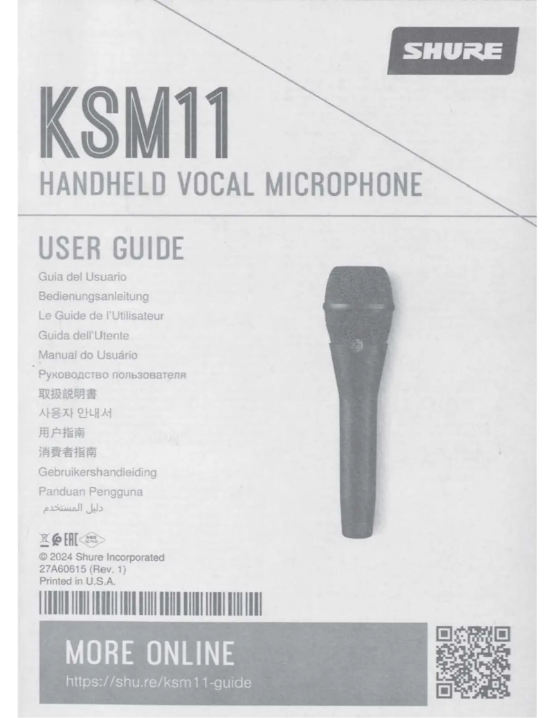 Imagen de la primera página del manual del dispositivo KSM11