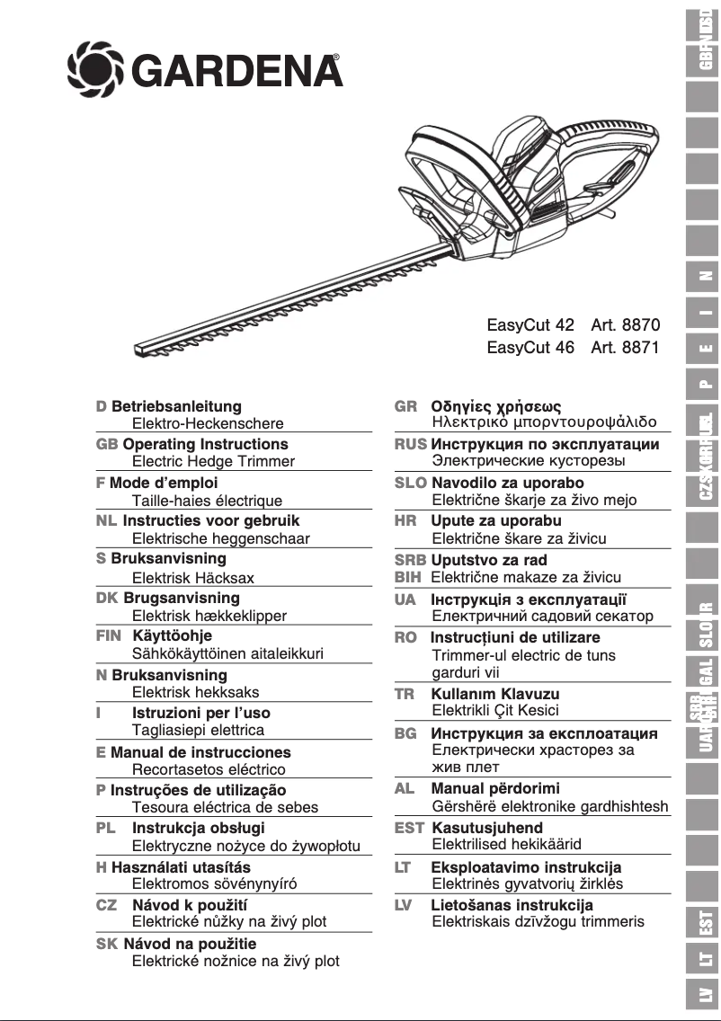 Página nº 1 - Manual de usuario Gardena EasyCut 46