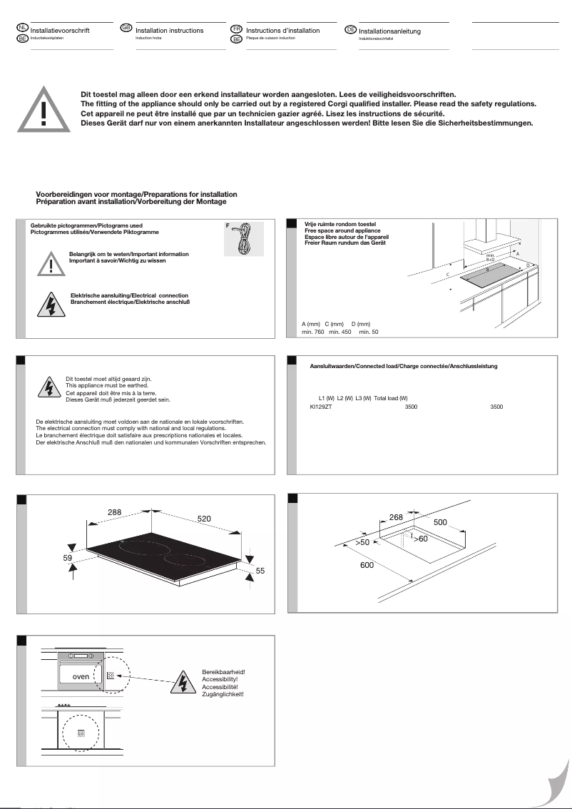 Página 1 del manual Guía de instalación Etna KI129