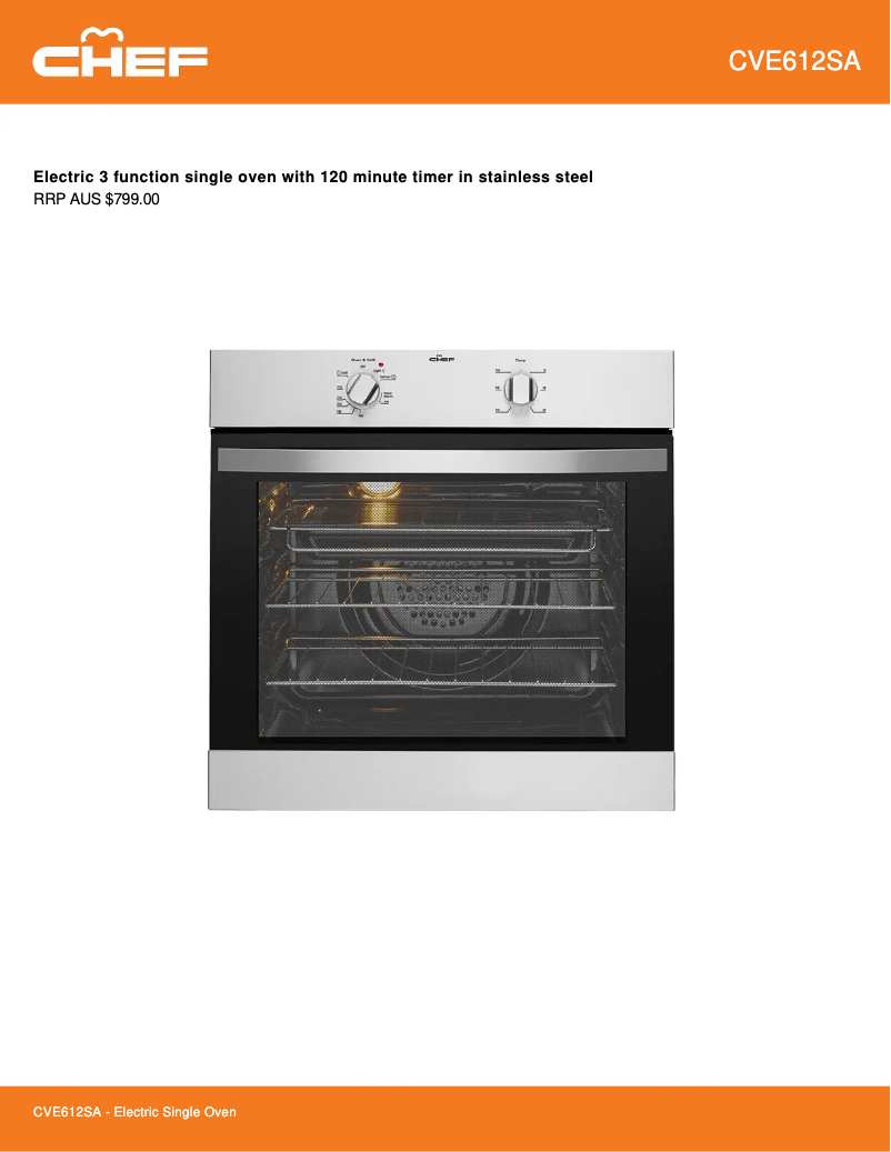 Página nº 1 - Ficha técnica Chef CVE612SA