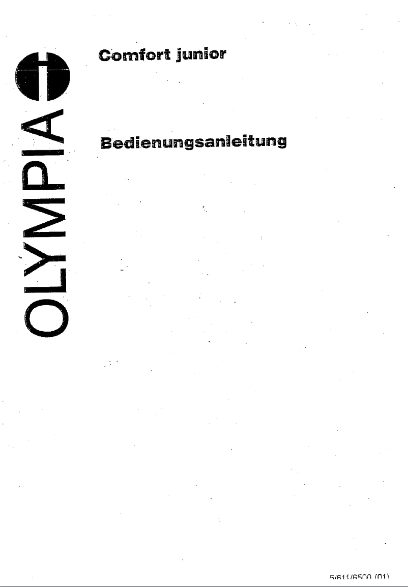 Página 1 del manual Manual de usuario Olympia Comfort Junior