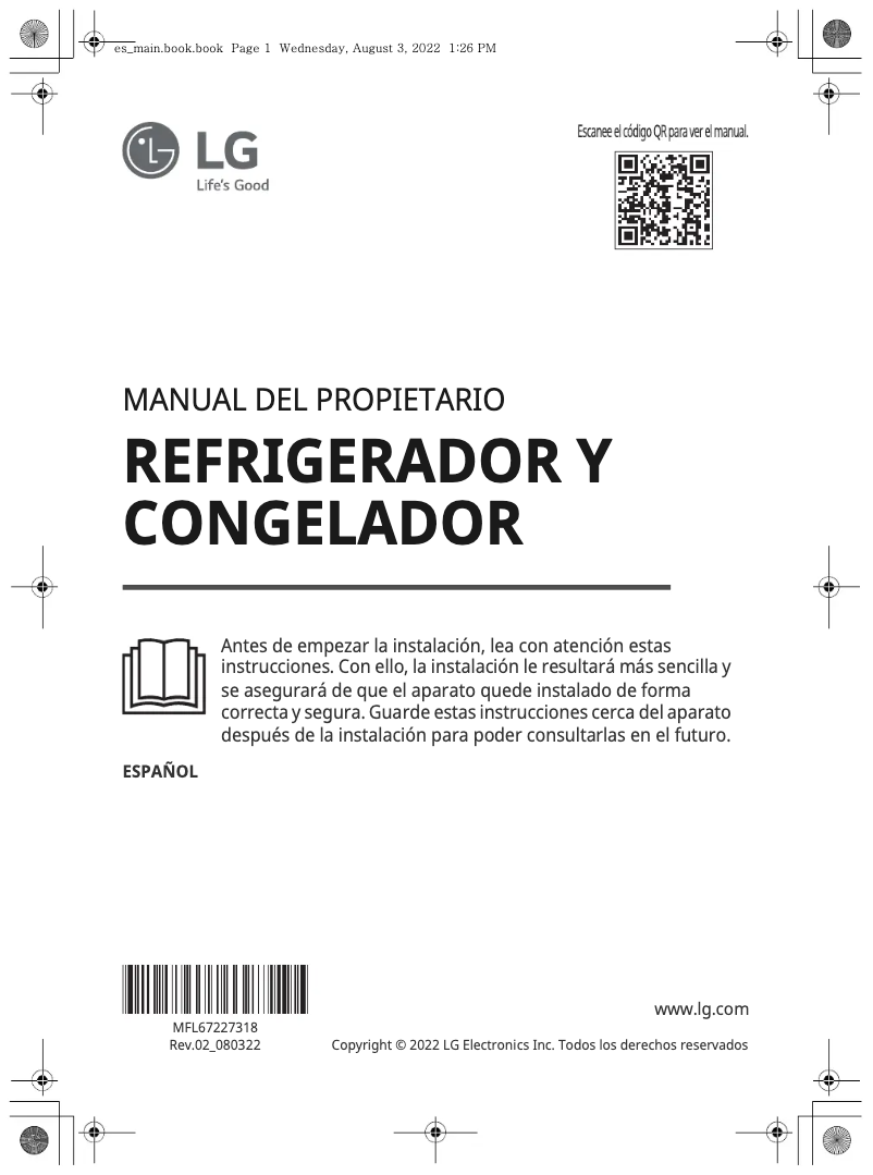 Imagen de la primera página del manual del dispositivo GM78BGS