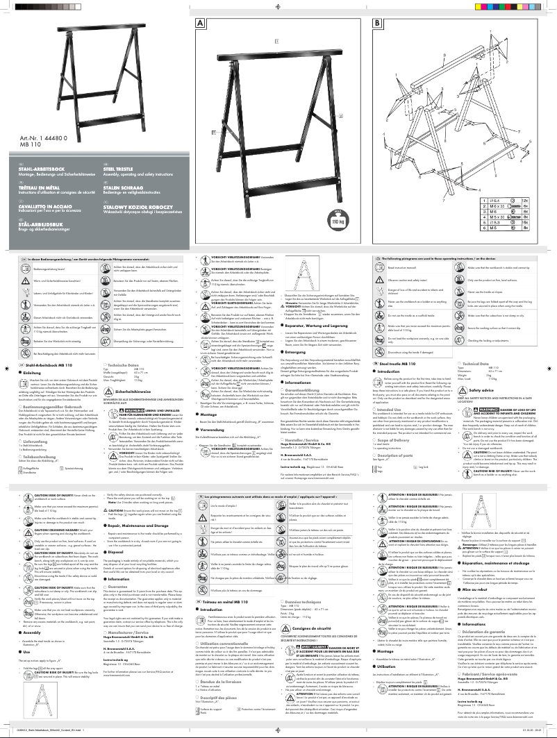 Página 1 del manual Manual de usuario Brennenstuhl MB 110