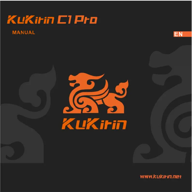 Página 1 del manual Manual de usuario Kugoo KuKirin C1 Pro