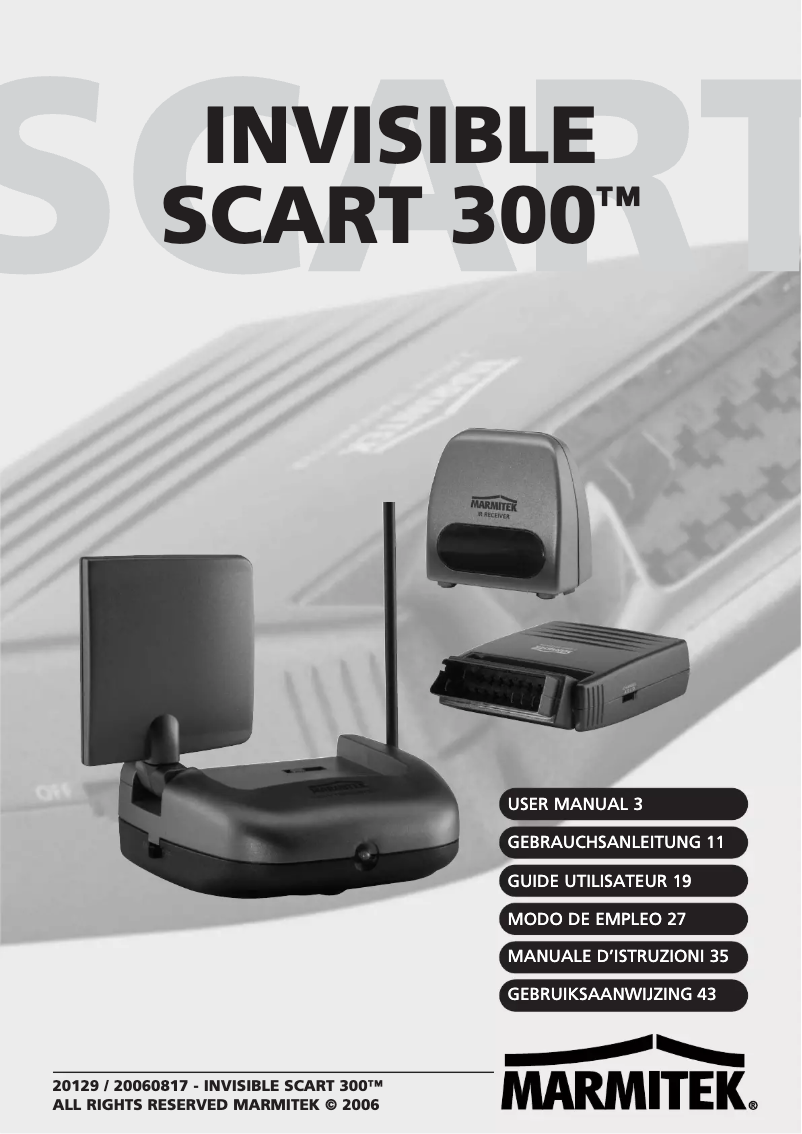 Imagen de la primera página del manual del dispositivo Invisible Scart 300