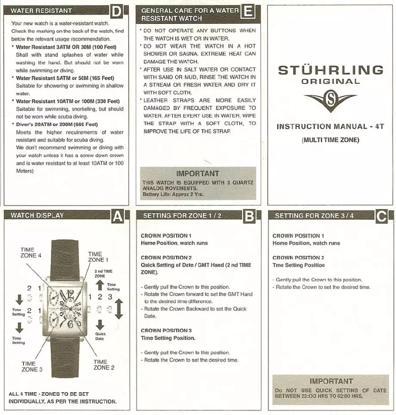 Imagen de la primera página del manual del dispositivo 4T