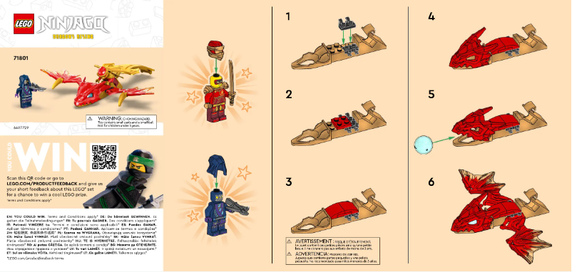 Página 1 del manual Manual de usuario Lego Ninjago Dragons Rising 71801