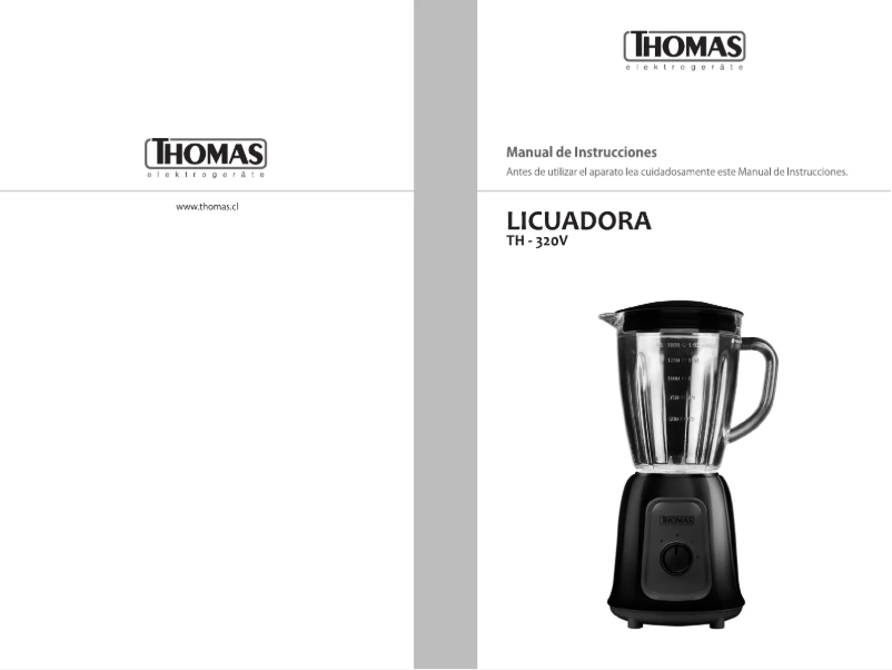 Página 1 del manual Manual de usuario Thomas TH-320V