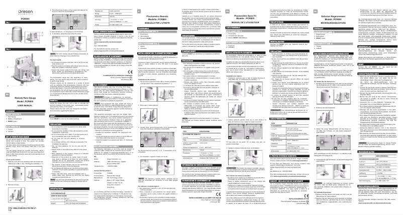 Imagen de la primera página del manual del dispositivo PCR800