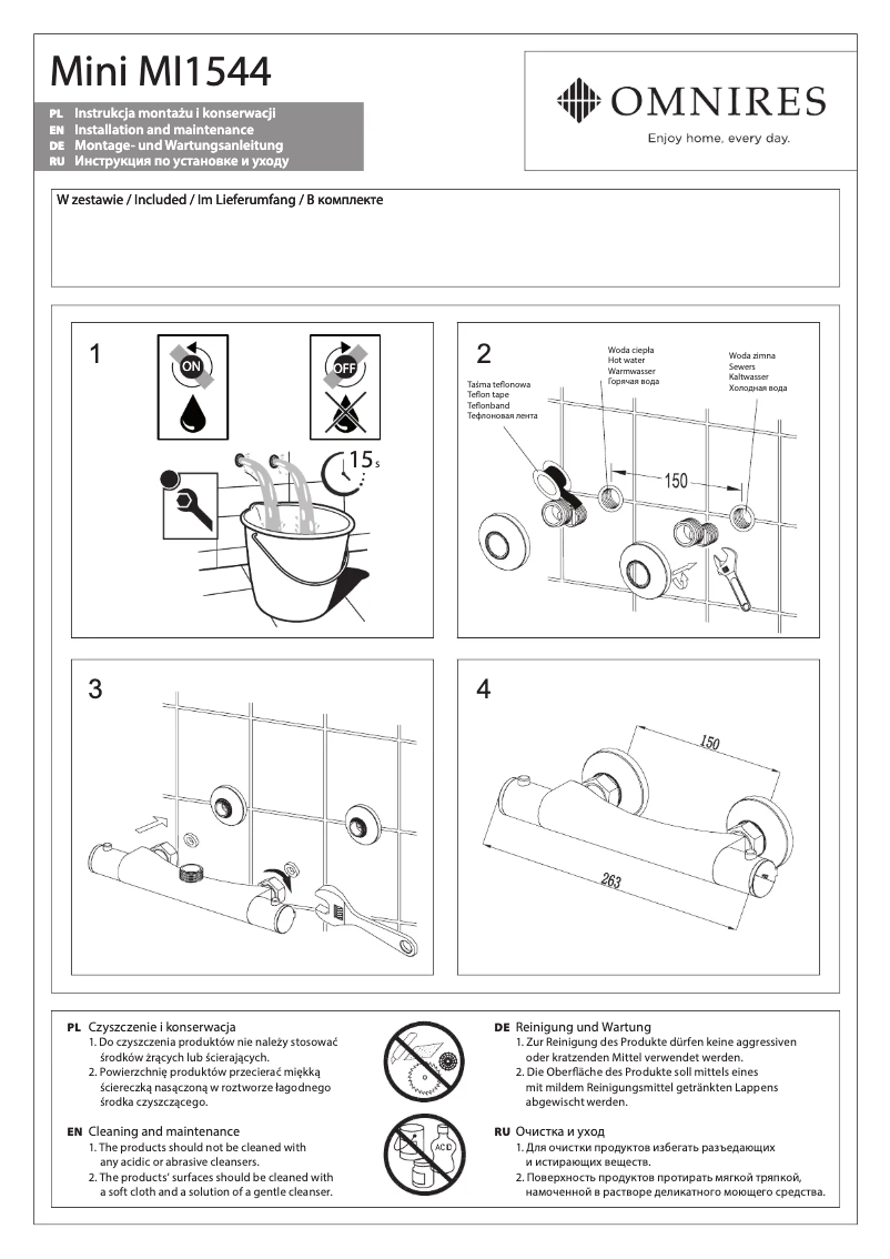 Página nº 1 - Manual de usuario Omnires Mini MI1544