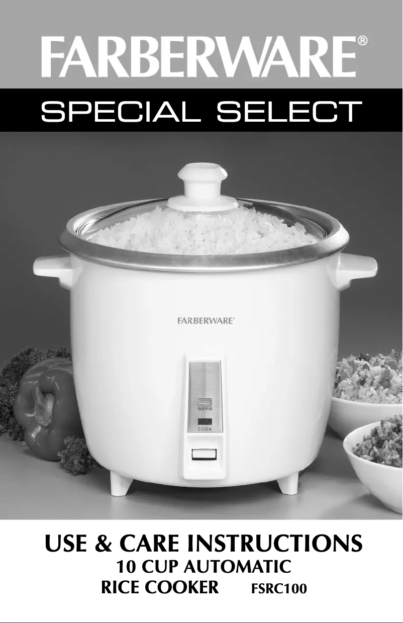 Página 1 del manual Manual de usuario Farberware FSRC100