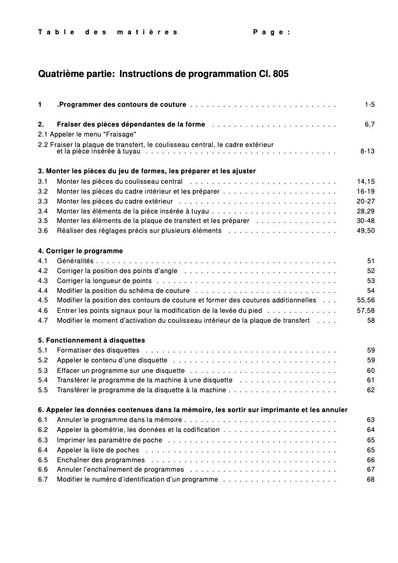 Página 1 del manual Guía de instalación Dürkopp Adler 805