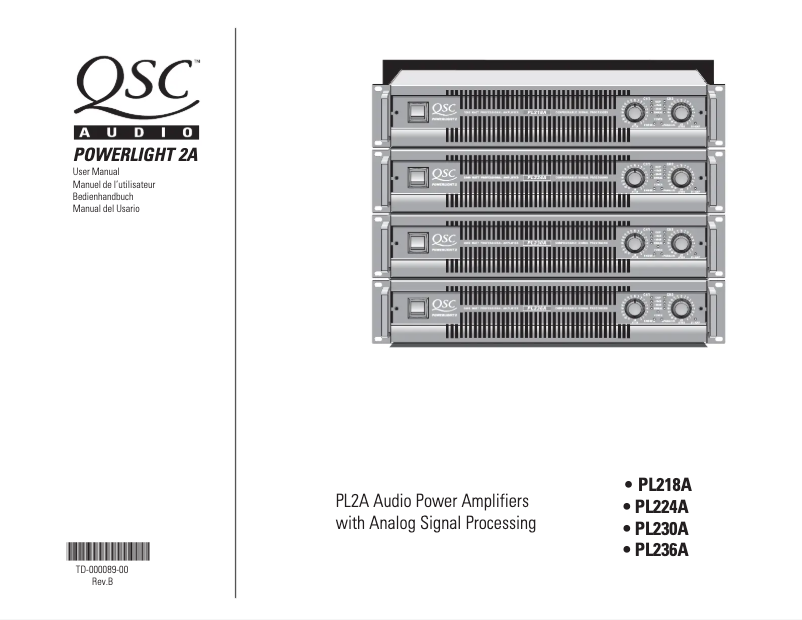 Imagen de la primera página del manual del dispositivo PL236A