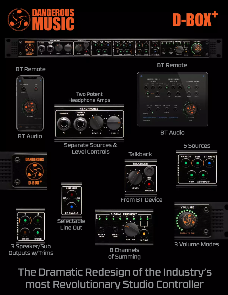 Imagen de la primera página del manual del dispositivo D-BOX+