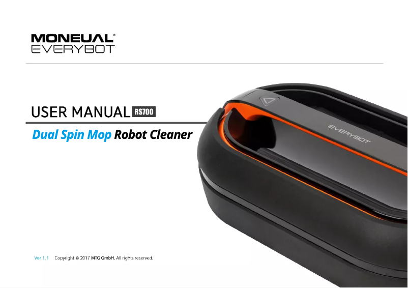 Página 1 del manual Manual de usuario Moneual RS 700