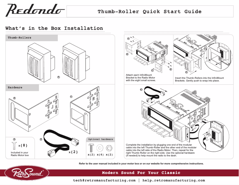 Página 1 del manual Manual de usuario RetroSound Redondo-RT M2