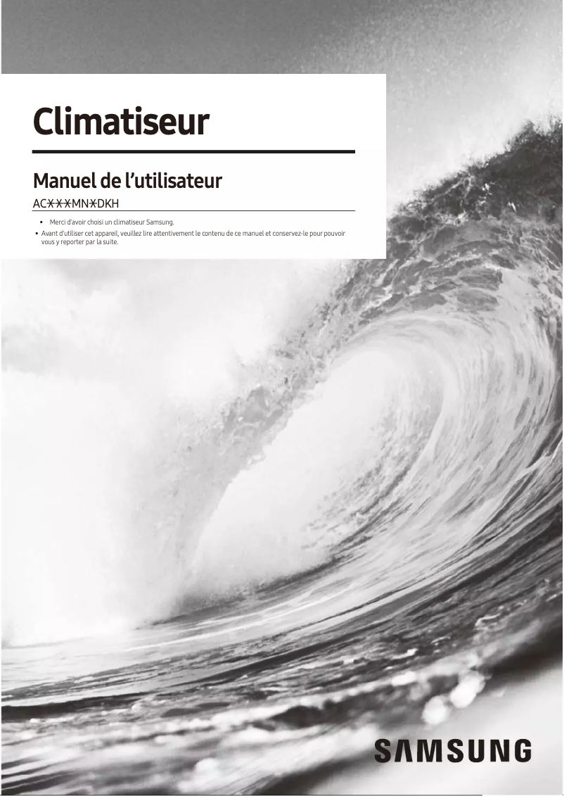 Página 1 del manual Manual de usuario Samsung AC100MN4DKH