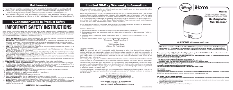 Imagen de la primera página del manual del dispositivo DK-M63