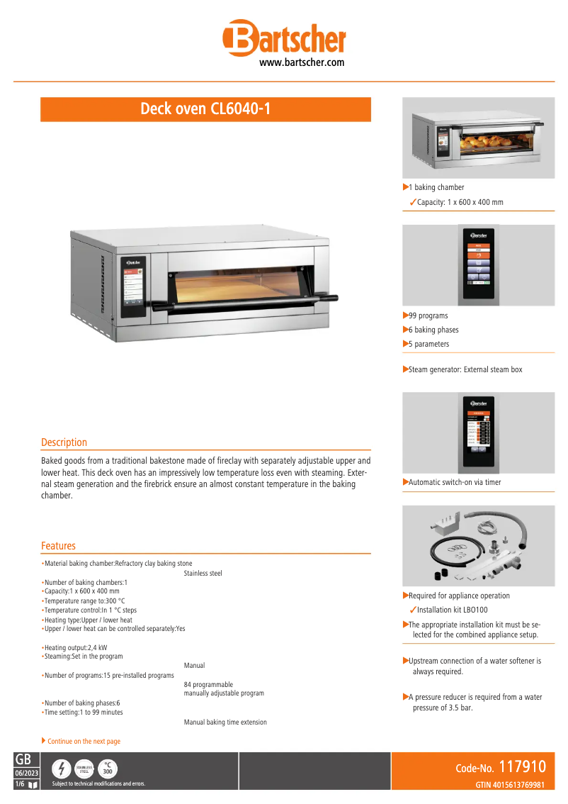 Imagen de la primera página del manual del dispositivo CL6040-1