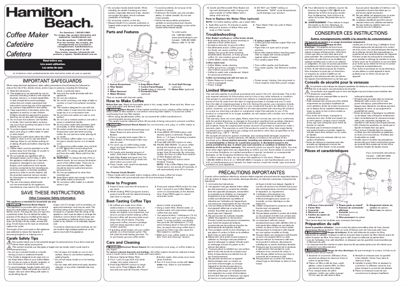 Imagen de la primera página del manual del dispositivo 46294