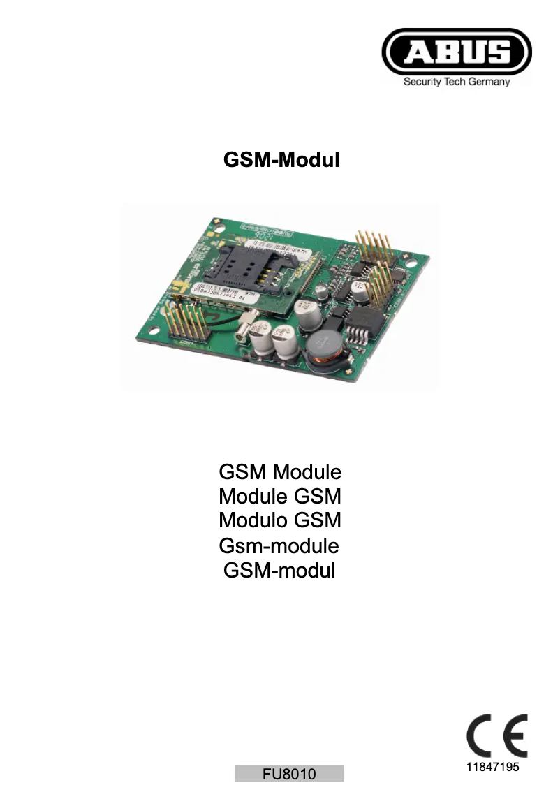 Página 1 del manual Manual de usuario Abus FU8010-V2