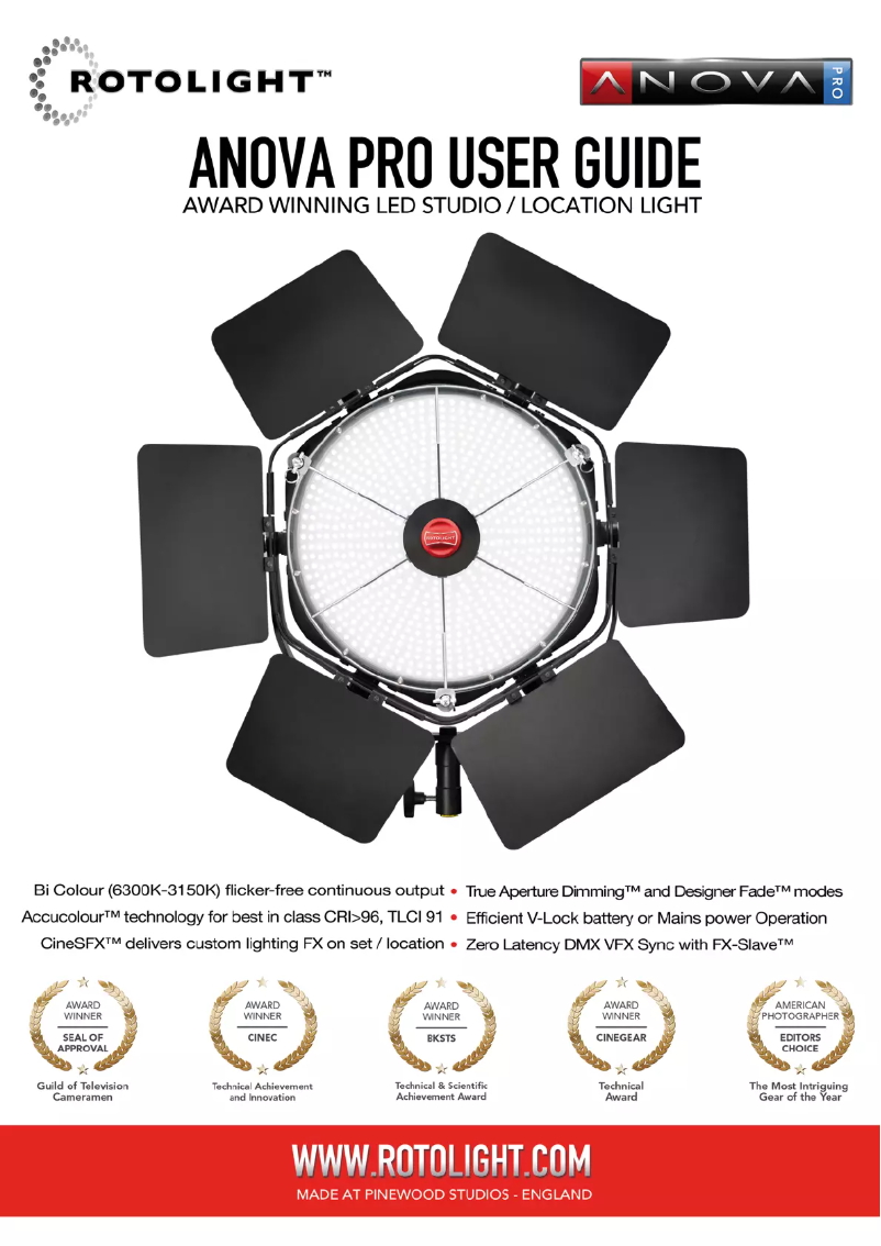 Imagen de la primera página del manual del dispositivo Anova Pro 56K-S