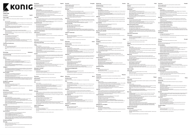 Imagen de la primera página del manual del dispositivo KN-TS10