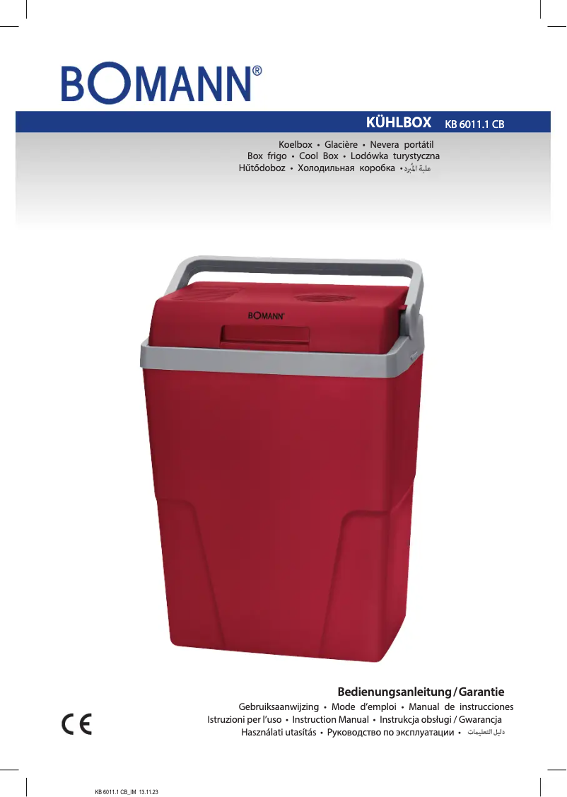 Página 1 del manual Manual de usuario Bomann KB 6011 CB
