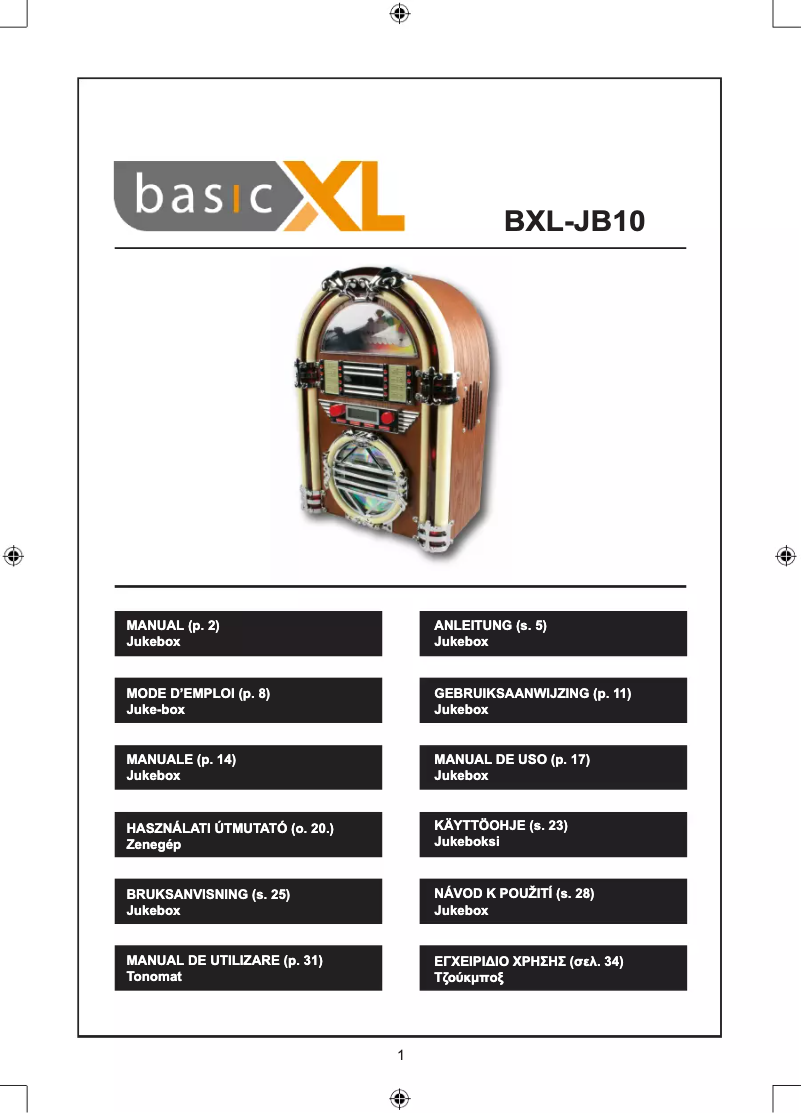 Página 1 del manual Manual de usuario basicXL BXL-JB10